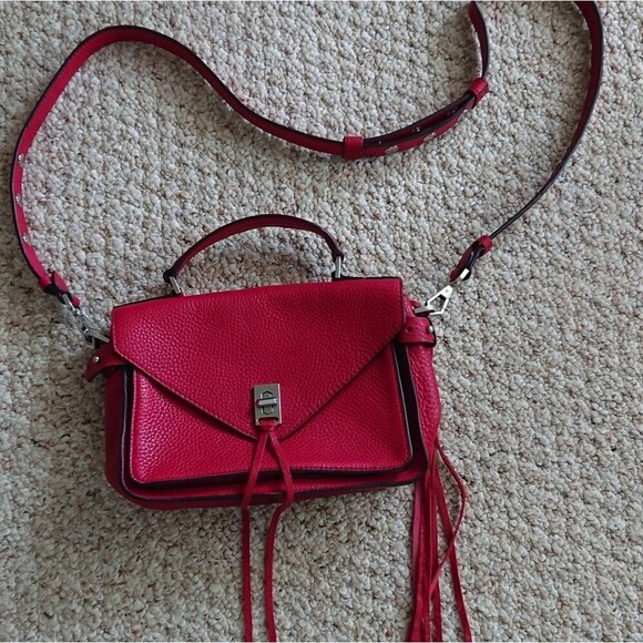 Red Rebecca Minkoff small darren leather bag - new without tag - Picture 1 of 11